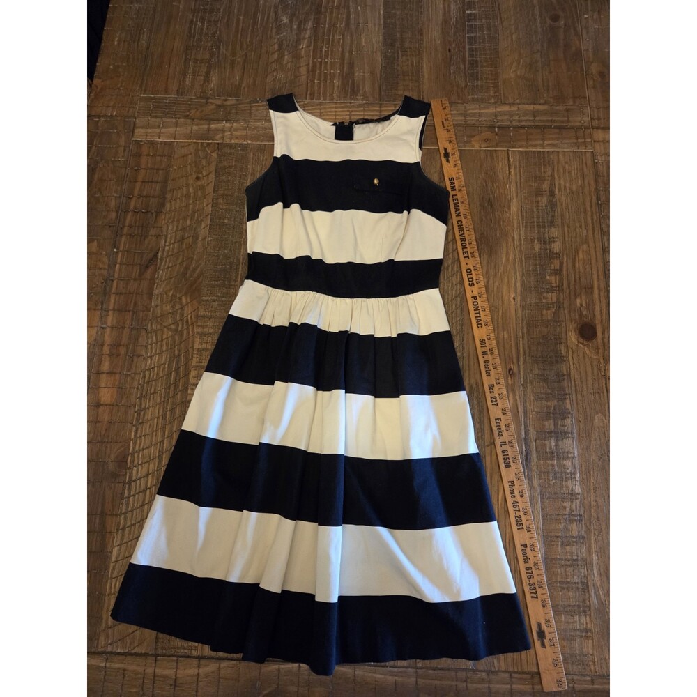 The Limited Fit-and-flare Black And White Large Striped Dress Size 4
